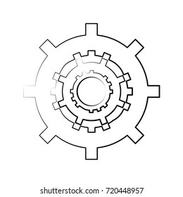 Gear machinery piece