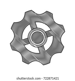 Gear machinery piece