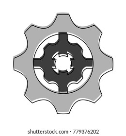 Gear machinery piece