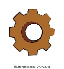 Gear machinery piece