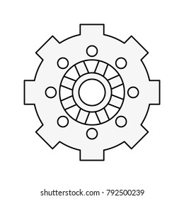 Gear machinery piece