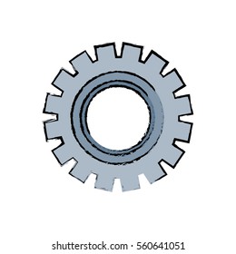 Gear machinery piece icon vector illustration graphic design