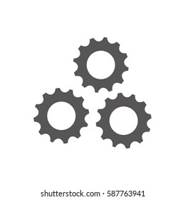 Gear machinery piece icon vector illustration graphic design