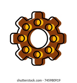 Gear machinery pieces