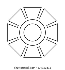 Gear machinery symbol