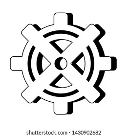 Gear Machinery Symbol Isolated Cartoon Vector Stock Vector (Royalty ...