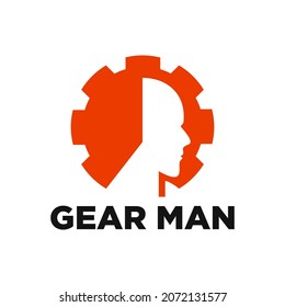 Gear man logo ready to use.