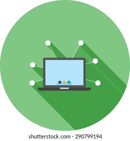 Gear, marketing, social, network icon vector image. Can also be used for seo, digital marketing, technology. Suitable for use on web apps, mobile apps and print media.