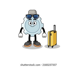 Zahnmaskot für Ferien , Zeichendesign