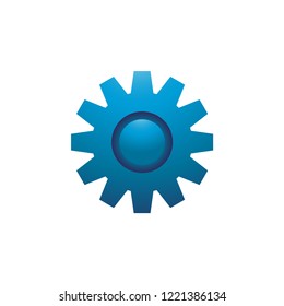 Gear mechanic graphic design template vector illustration