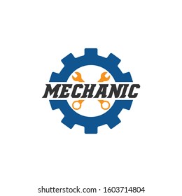 Gear Mechanic logo design template