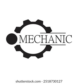 ícone de logotipo mecânico de engrenagens vetor
