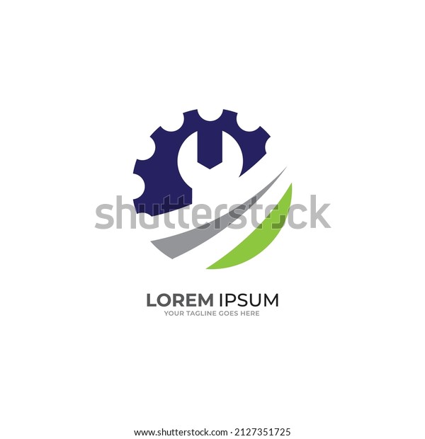 gear mechanic logo icon\
vector