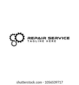 gear mechanic repair logo design