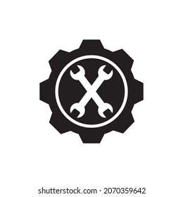 gear mechanic repair logo symbol