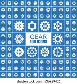 Gear, Mechanic, Settings and Options Vector Icons.