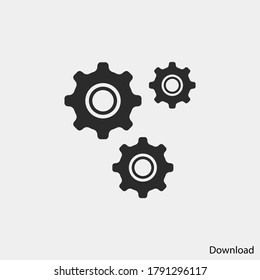 Gear mechanical icon vector eps 10