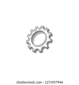 Gear mechanical logo icon vector