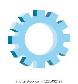 gear mechanics on white background
