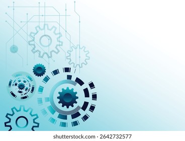 Mecanismo de engrenagem, fundo abstrato da roda dentada. Conceito de tecnologia, indústria, comunicação, equipamentos, trabalho em equipe, inovação, futurista, progresso de maquinismo, maquinário de desenvolvimento de fábrica, automatizar.