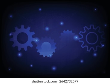 Gear mechanism, cog wheel abstract background. Concept of technology, industry, communication, equipment, teamwork, innovation, futuristic, machanism progress, factory development machinery, automate.