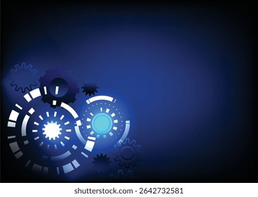 Gear mechanism, cog wheel abstract background. Concept of technology, industry, communication, equipment, teamwork, innovation, futuristic, machanism progress, factory development machinery, automate.