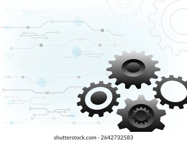 Mecanismo de engrenagem, fundo abstrato da roda dentada. Conceito de tecnologia, indústria, comunicação, equipamentos, trabalho em equipe, inovação, futurista, progresso de maquinismo, maquinário de desenvolvimento de fábrica, automatizar.