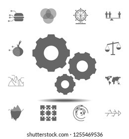 gear mechanism icon. Simple glyph vector element of charts and diagrams set icons for UI and UX, website or mobile application