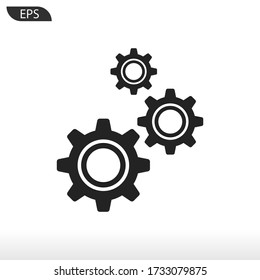 gear mechanism icon vector eps 10