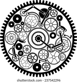 gear mechanism. vector illustration