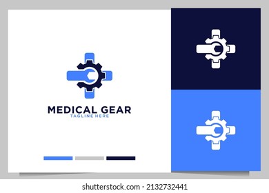 gear medical logo design inspiration