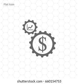 Gear money icon