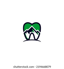 logotipo moderno de equipo y montaña