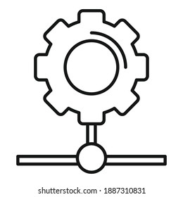 Geer-Netzwerk-Symbol. Rahmennetz, Vektorsymbol für Webdesign einzeln auf weißem Hintergrund