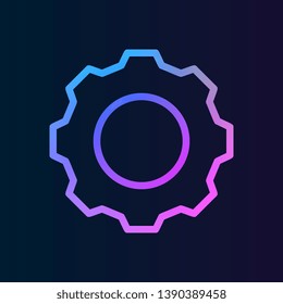 gear nolan icon. Simple thin line, outline vector of web icons for UI and UX, website or mobile application