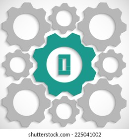 Gear with number zero in the mechanism