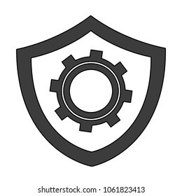 Gear on badge
