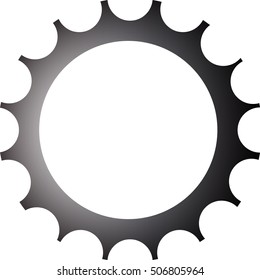 Gear on the white background