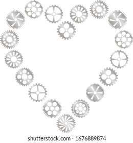 Gear one point illustration material