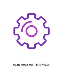 Gear outline icon
