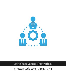 gear people icon vector illustration eps10.