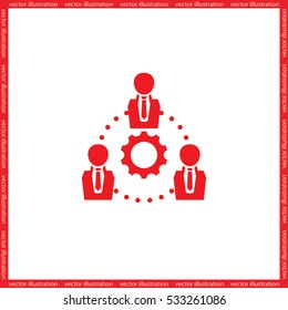 gear people icon vector illustration eps10.