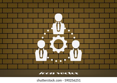 gear people icon vector illustration eps10.
