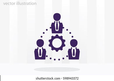 gear people icon vector illustration eps10.