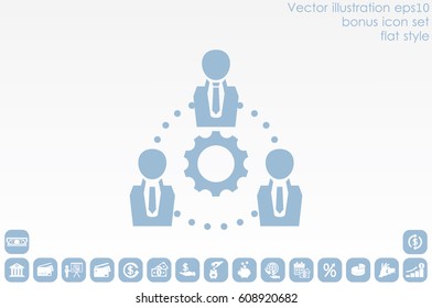 gear people icon vector illustration eps10.