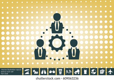 gear people icon vector illustration eps10.
