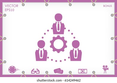 gear people icon vector illustration eps10.