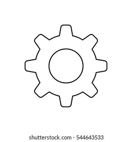 Gear piece machinery icon vector illustration graphic design