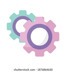 diseño vectorial de artes con color rosa y azul
