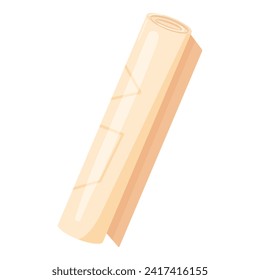 Gear plan roll icon cartoon vector. Paper architecture. Work gear